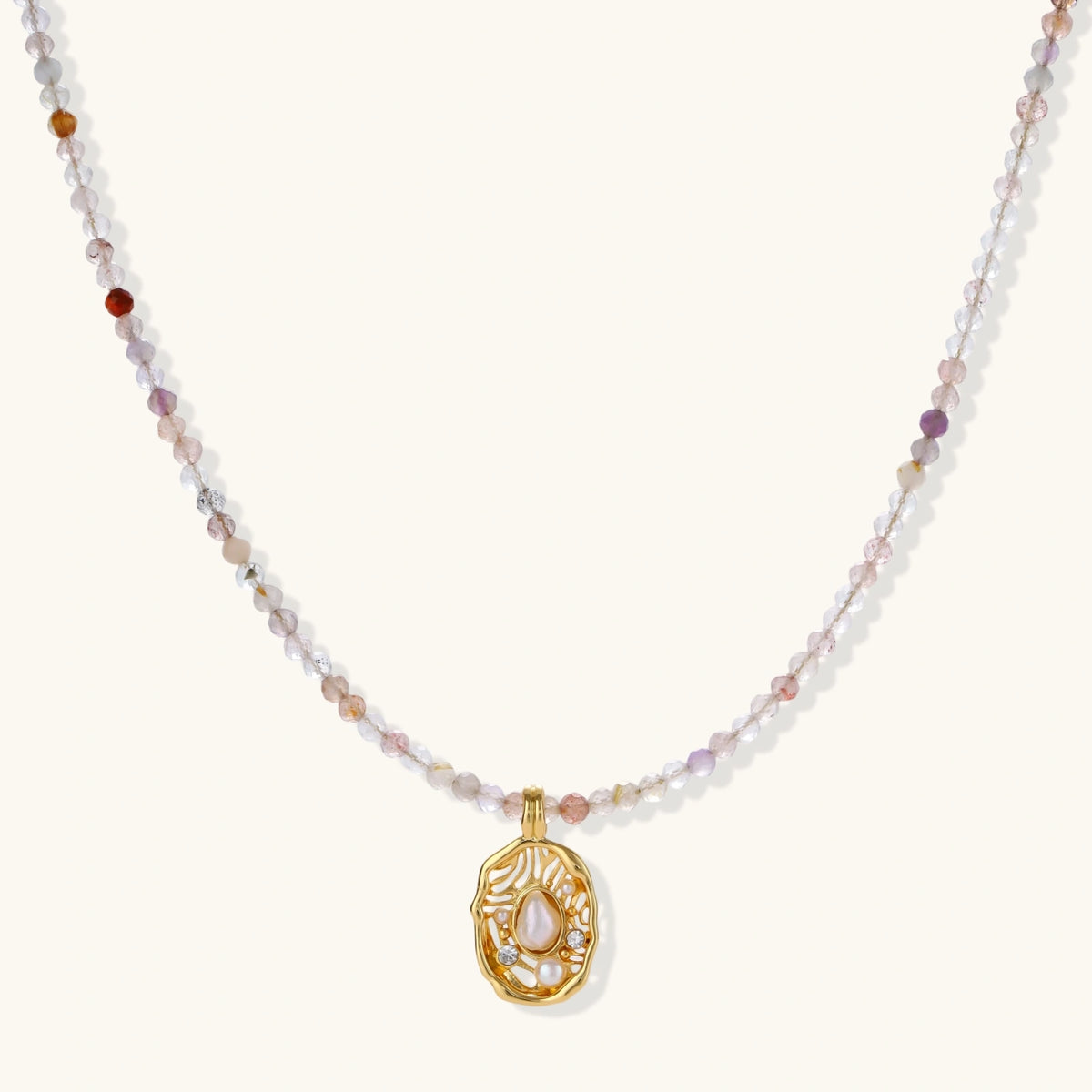 Mystic Garden Necklace | Mixed Gemstone & Gold Jewelry – Claujoré